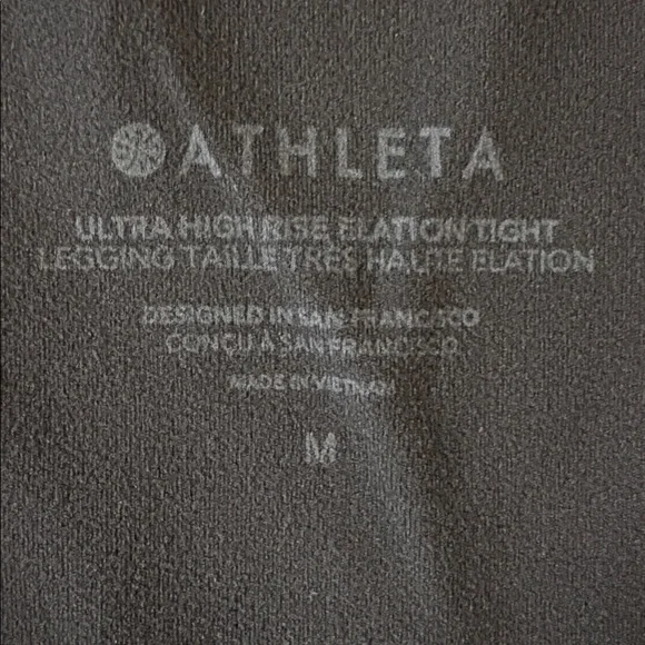 Athleta Ultra High Rise Elation Tights Leggings Black Medium - Picture 11 of 12